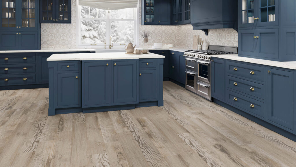 Top Tie Blue Kitchen - Pierce Flooring